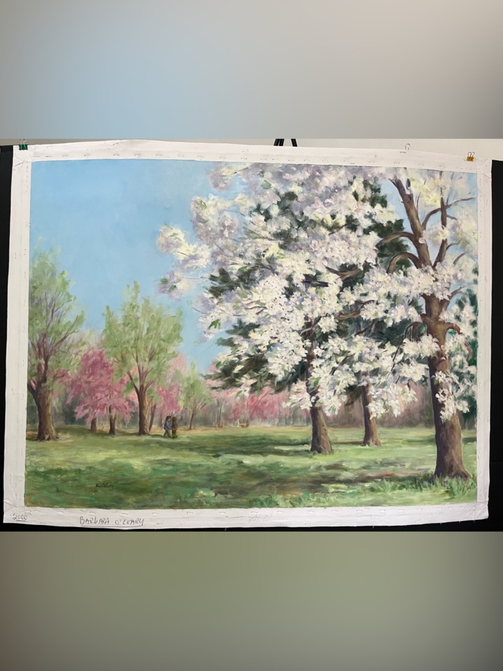 “Dogwood, Spring” Original Oil Canvas Painting Barbara Warrington O’Leary
